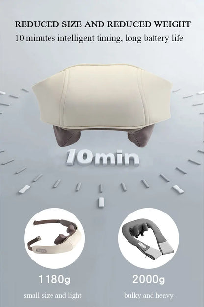🔥 جهاز مساج الرقبة الحراري راحة فورية خلال دقائق  Electric Neck & Shoulder Massager